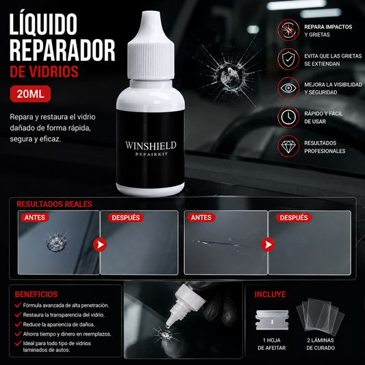 Liquido reparador de vidrios 15 min